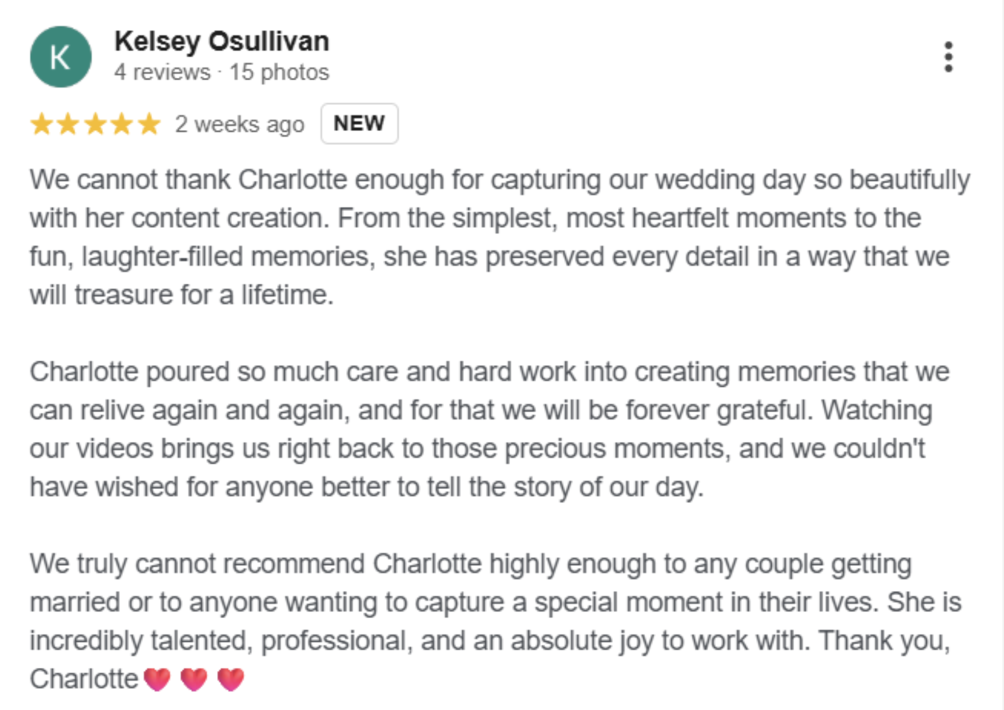 Kelsey Osullivan CC review Lanzarote photographer and Content Creator Charlotte Walton Reviews