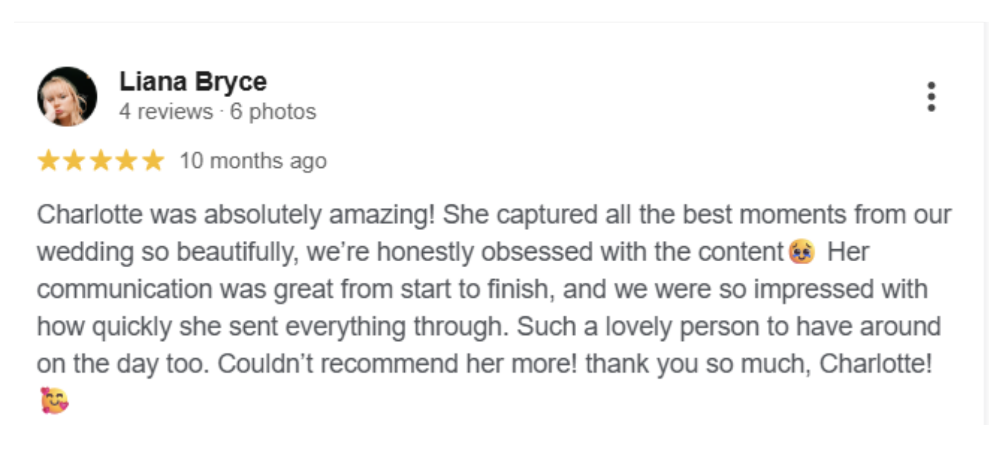 Liana Bryce CC review
